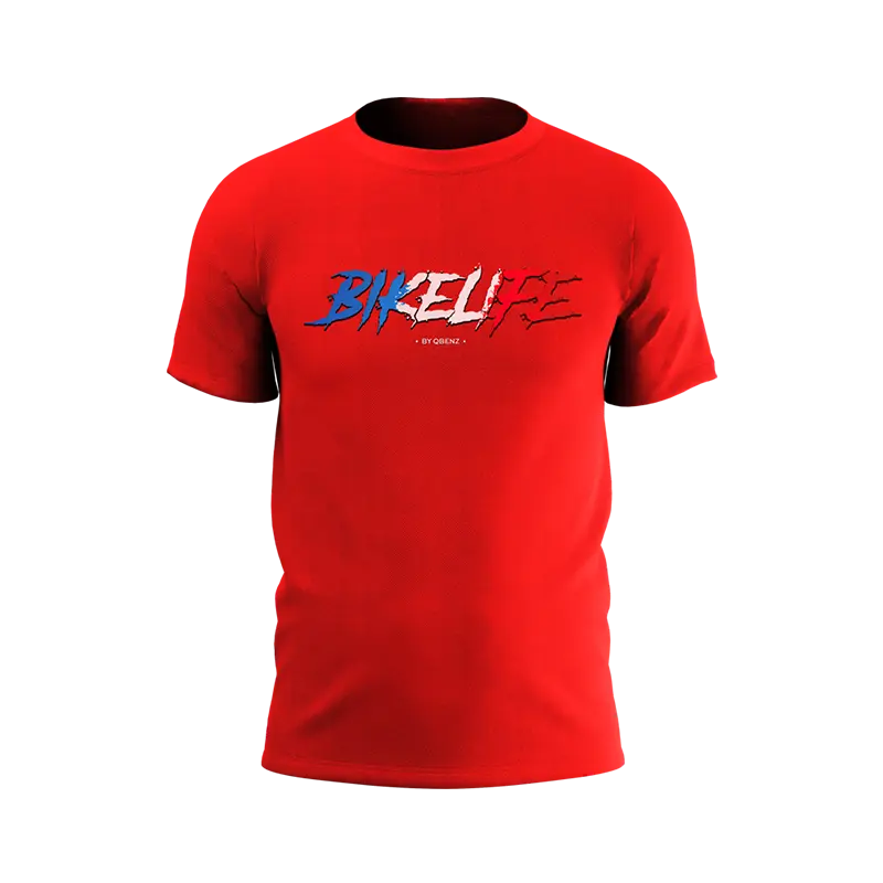 T-Shirt Personnalisé BIKELIFE Rouge